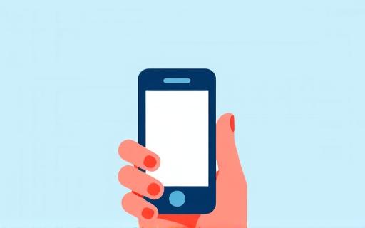 Icône d'une main tenant un smartphone.