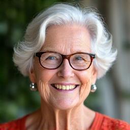 Portrait souriant d'Elisabeth G.
